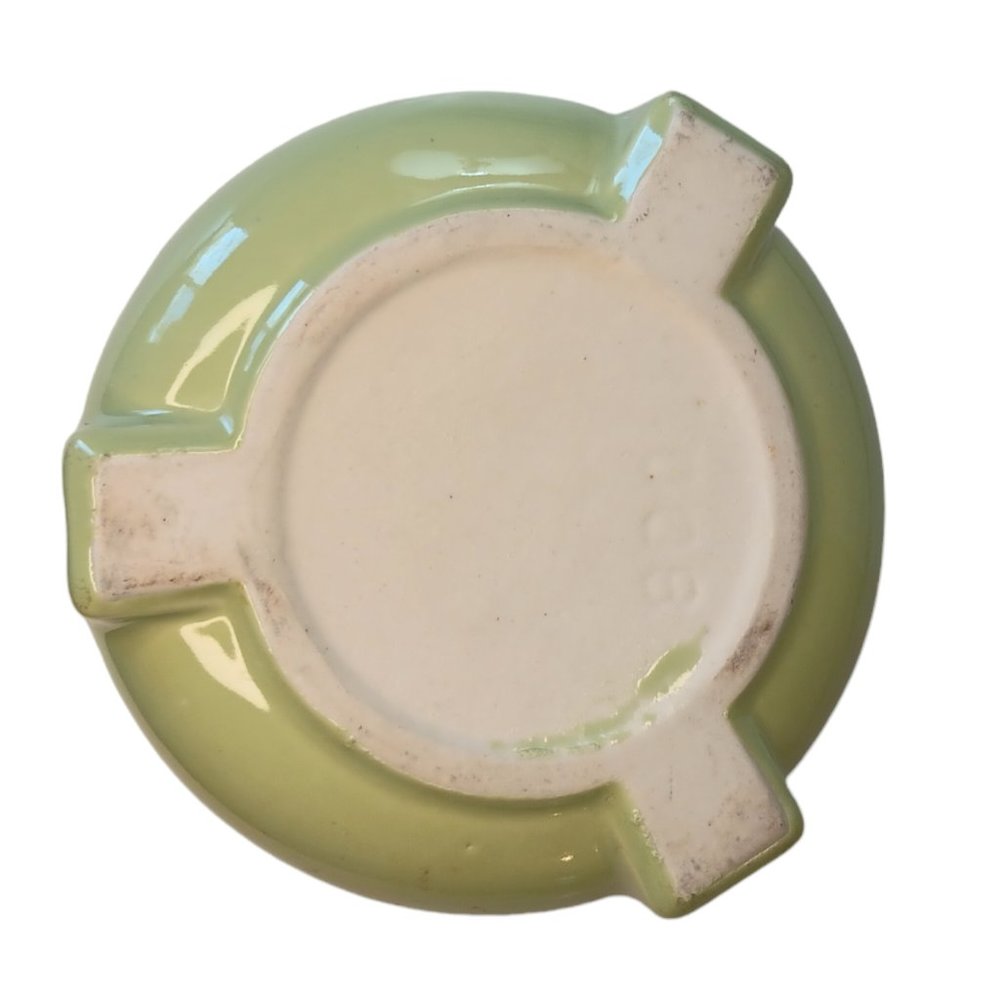 SOLD - Vintage Light Green Ceramic Ashtray Mid-century Modern - Picture 8 of 10